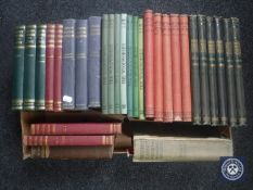 A box of thirty 20th century volumes relating to construction and carpentry : The Wood Worker,