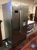 A Defy stainless steel double door American style fridge freezer