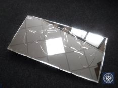 An early 20th century unframed mirror depicting a dancing lady