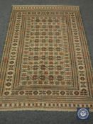 A needlework Sumak kilim rug,