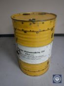 An oil drum cocktail bar