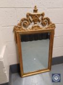 A period style gilt wall mirror,