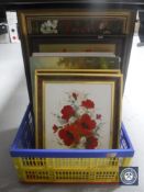 Eight assorted contemporary oils - rural scenes etc