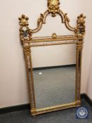 A period style gilt wall mirror,