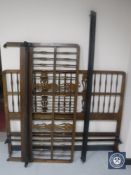A 20th century 5' bed frame
