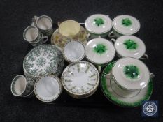 A tray containing five T. G.