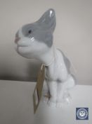 A Lladro figure of a cat