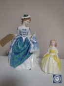 Two Royal Doulton figures,