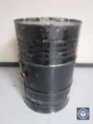 An oil drum cocktail bar