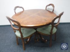 A six-piece Italian style dining room suite