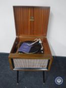 A mid twentieth century Dynatron cabinet with Garrard turn table