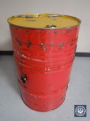 An oil drum cocktail bar