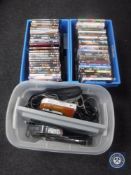 Three crates containing DVD's, computer keyboards, office system software etc.