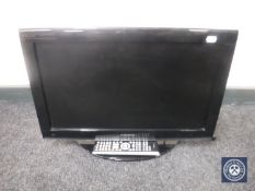 A Toshiba 22 inch LCD combi DVD TV with remote