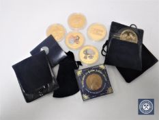 A small collection of coins to include commemorative Cooke Island coin,