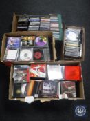 Three large boxes of CD's