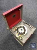 A Dansette Junior portable record player