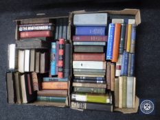 One volume - Pilgrim's Progress by Bunyan together with two boxes of antique and later books.