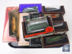 Nine die cast exclusive first edition and other buses and vehicles
