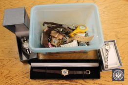 A collection of modern wristwatches