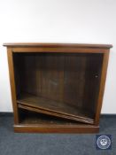 A set of antique mahogany open bookshelves