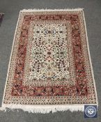 A Persian Kashan rug,