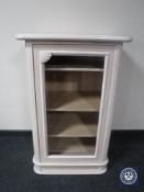 A washed pine audio cabinet