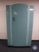 A twentieth century oak painted wardrobe CONDITION REPORT: Paint somewhat