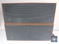 A pair of teak cased Bang and Olufsen Beovox 2400 speakers