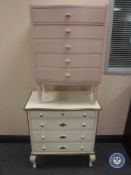 Two twentieth century painted chests