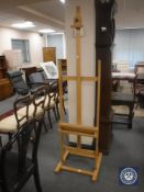 An adjustable easel