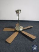 An electric ceiling fan