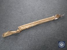 Two piece split cane fishing rod in carry bag