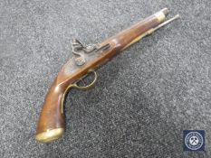 A non-working copy of a flintlock pistol