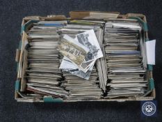 A box of twentieth century postcards