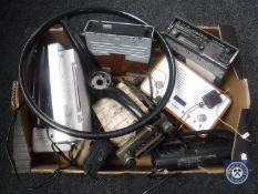A box of car radios, DAB radios etc.