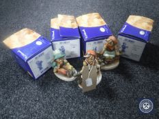 Seven Hummel figures - Christmas Song, Christmas Gift,