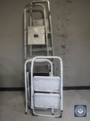 Four sets of folding steps