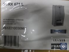 Seven boxed Franke paper dispensers