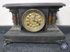 An American eight day striking mantel clock
