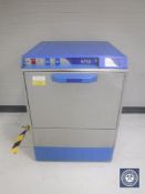 A stainless steel Classic H750 glass washer