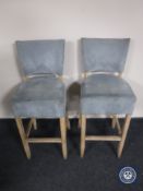 A pair of bar chairs