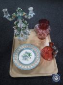 A tray of continental candelabrum,