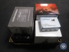 A box containing dash cam,