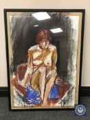 Donald James White : Way Good, watercolour and chalks, 56 cm x 82 cm, framed.