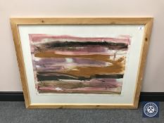 Donald James White : Druridge Series - Tide Pool II, watercolour, signed with initials,