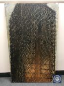 Donald James White : Polish Tower, oil on canvas, signed verso and dated Oct '91, 153 cm x 91 cm,