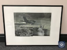 Donald James White : Uibhist Bheag, hand finished print, 42 cm x 27 cm, framed.