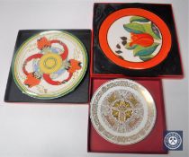 A Clarice Cliff Red Tulip collector's plate,