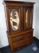 A Victorian mahogany press